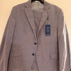 Kenneth Cole Slim-Fit Stretch Lenin Suit